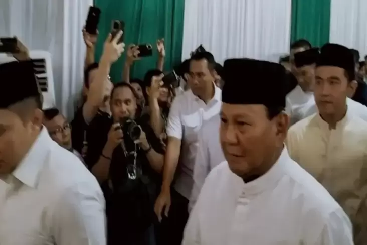 Ditemani Gibran, Prabowo Subianto Tiba pada Acara Halalbihalal PBNU