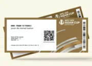 Piala Asia AFC U23 Hadirkan Tiket Emas Berteknologi Lanjutan