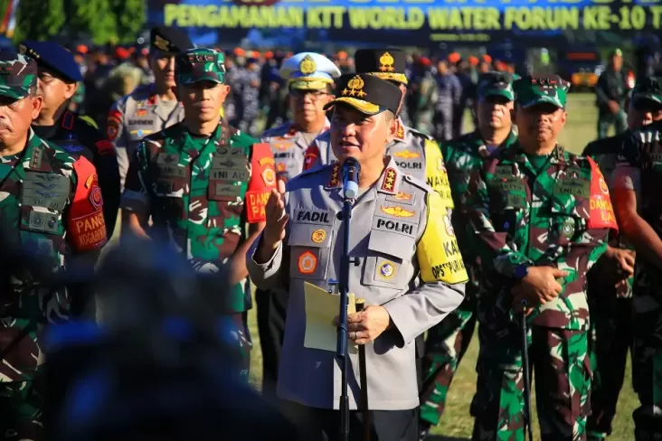 TNI kemudian juga Polri Siap Amankan World Water Pertemuan pada di Bali