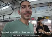 Viral! Youtuber Amerika Bandingkan KRL dengan Subway New York, Beri Skor 9 dari 10