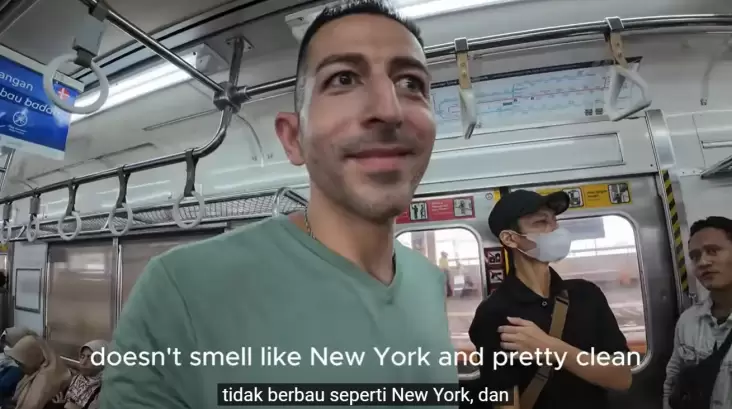 Viral! Youtuber Amerika Bandingkan KRL dengan Subway New York, Beri Poin 9 dari 10