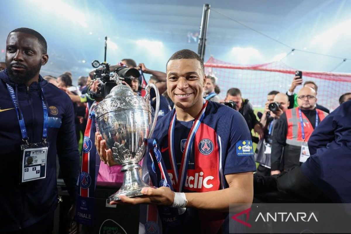 Trofi Coupe de France jadi persembahan terakhir Mbappe untuk PSG