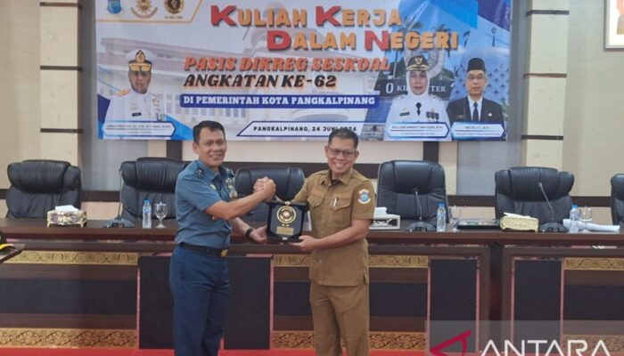 50 siswa Sesko AL kuliah kerja di negeri  di Pangkalpinang