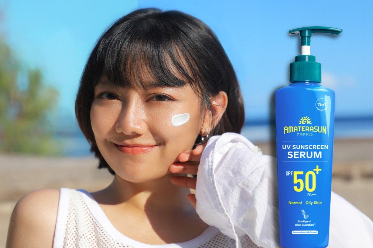 Amaterasun hadirkan UV Sunscreen Serum SPF 50+PA++ pada kemasan baru